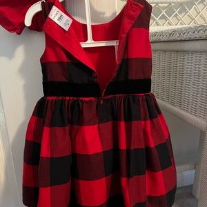 Carters buffalo plaid Christmas dress size 18 months